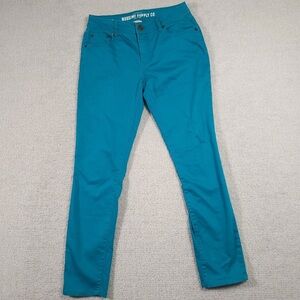 Mossimo Supply Co. Skinny Jeans, Teal, Sz 13